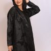 عباية الجاكار الفاخرة باللون الأسود FA 519