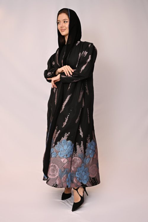 عباية الأورجنزا وتناغم الألوان العصرية FA 619