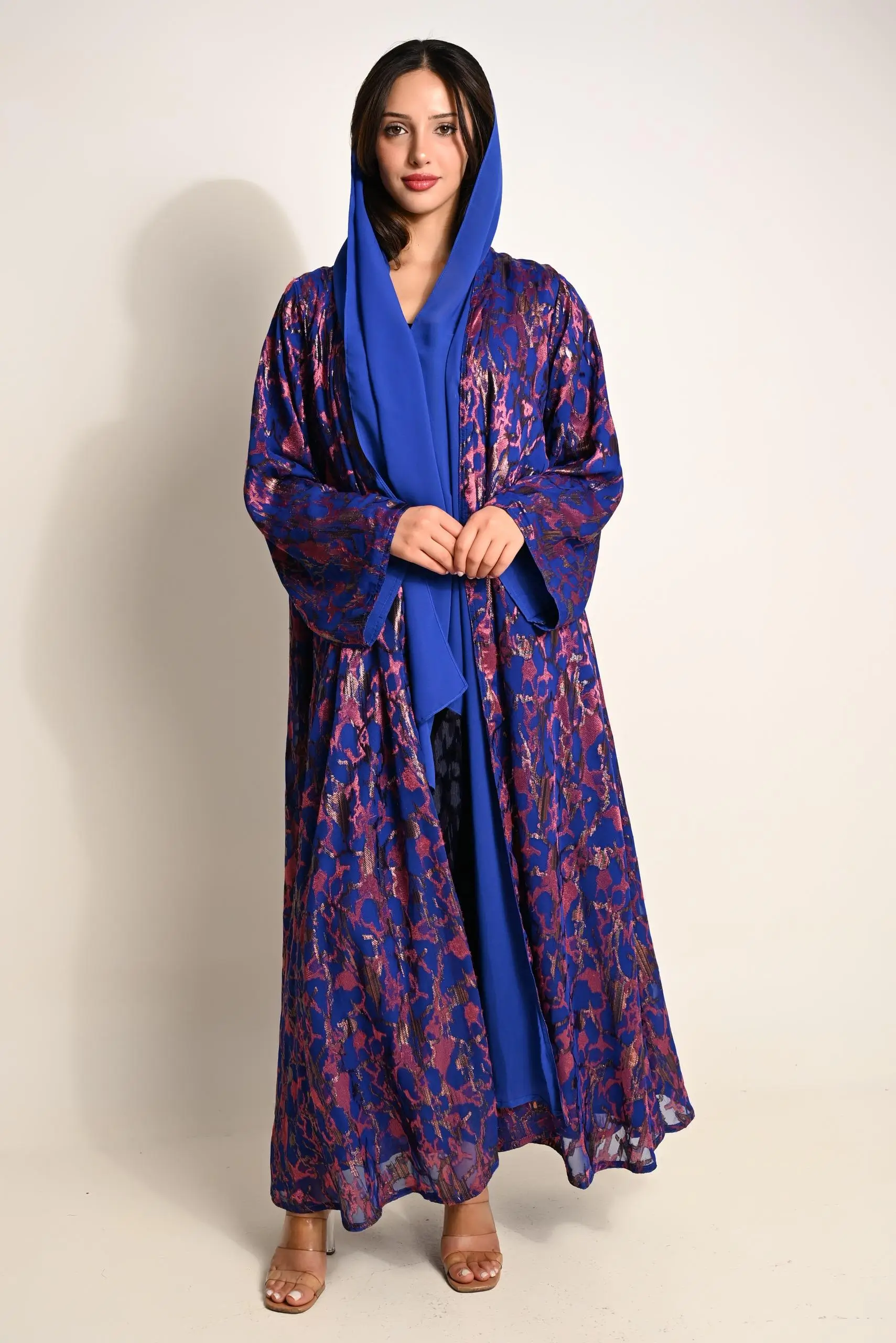 عباية باللون الأزرق الملكي FA 635