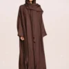 عباية صيفية باللون البني FA 648